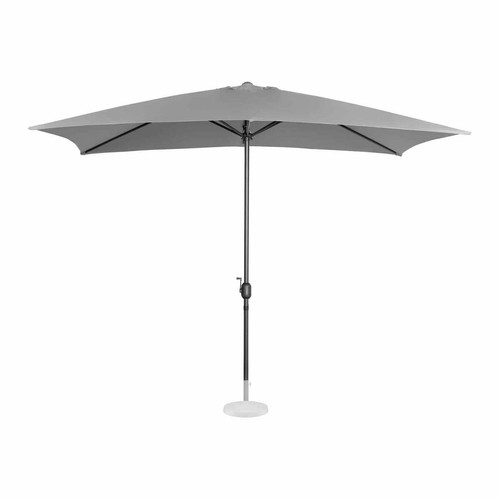 Parasols Helloshop26 Grand parasol de jardin rectangulaire 200 x 300 cm gris foncé 14_0007559
