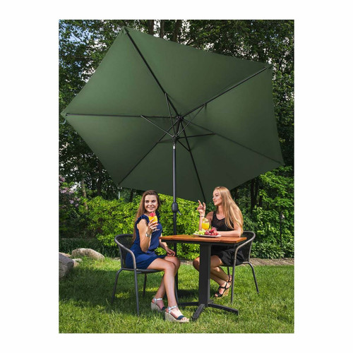 Parasols Grand parasol - Vert - Hexagonal - diamètre 300 cm - Inclinable 14_0007547