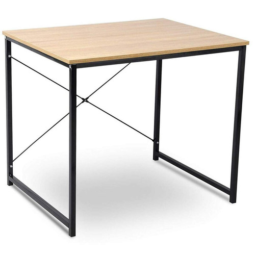 Helloshop26 - Grande table de bureau en chêne clair design de bureau 19_0000573 Helloshop26  - Bureau Design Bureaux