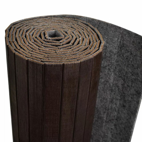 Paravents Paravent séparateur de pièce cloison de séparation décoration meuble bambou marron foncé 250 cm 0802011