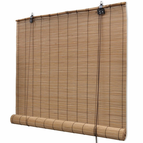 Helloshop26 - Store enrouleur bambou brun 150 x 220 cm fenêtre rideau pare-vue volet roulant 4102150 Helloshop26  - Store compatible Velux