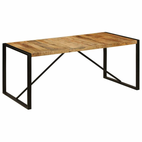 Helloshop26 - Table de salon salle à manger design 180 cm bois de manguier solide 0902278 Helloshop26 - Salon, salle à manger