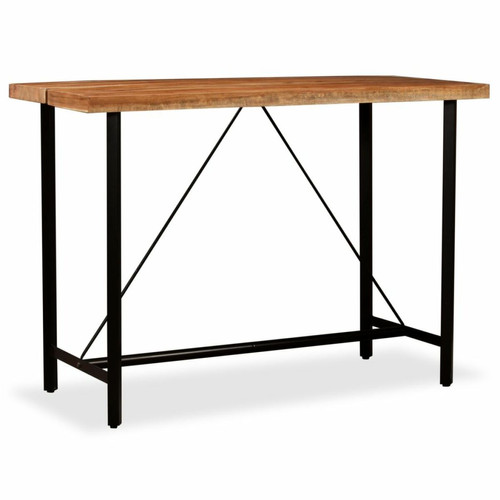 Helloshop26 - Table haute mange debout bar bistrot bois massif de sesham 150 cm 0902090 Helloshop26  - Table bistrot
