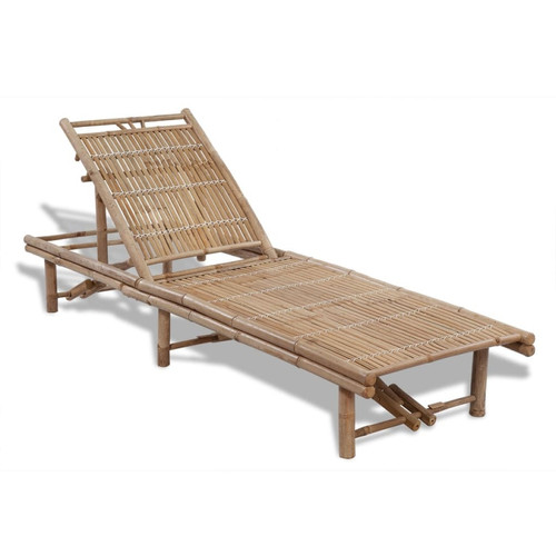 Helloshop26 - Transat chaise longue bain de soleil lit de jardin terrasse meuble d'extérieur bambou 02_0012698 Helloshop26  - Mobilier de jardin