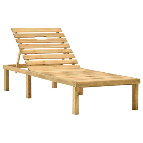 Helloshop26 - Transat chaise longue bain de soleil lit de jardin terrasse meuble d'extérieur bois de pin imprégné 02_0012710 Helloshop26  - Helloshop26