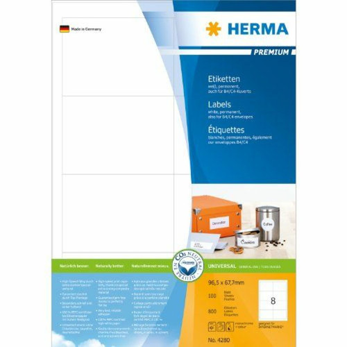 Herma - Herma 4280 Étiquettes 97 x 67,7 Premium A4 800 pièces Blanc Herma  - Herma