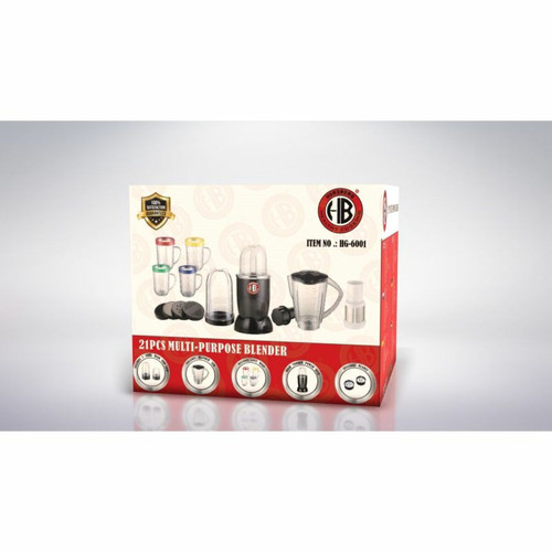 Blender Mixeur à smoothies avec 21 accessoires Herzberg HG6001