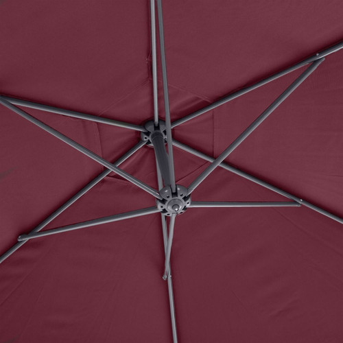 Parasols Parasol déporté rond Janeiro - Diam. 300 cm - Bordeaux