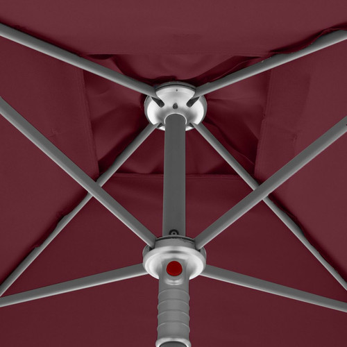 Hesperide Parasol droit carré Anzio - L. 200 x l. 200 cm - Bordeaux