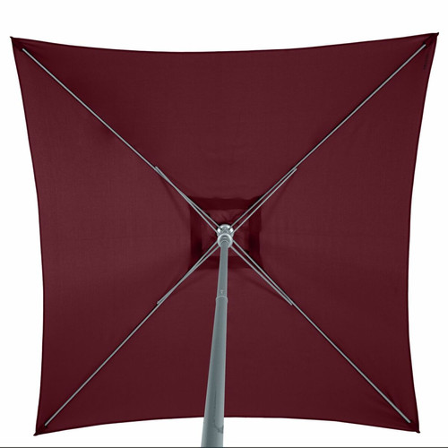 Parasols Parasol droit carré Anzio - L. 200 x l. 200 cm - Bordeaux