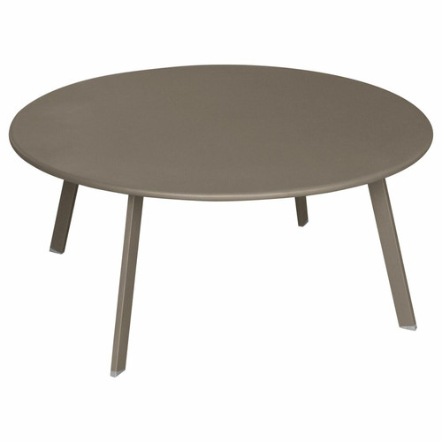 Hesperide - Table basse de jardin ronde Saona - Diam. 90 cm - Marron tonka Hesperide  - Table hesperide