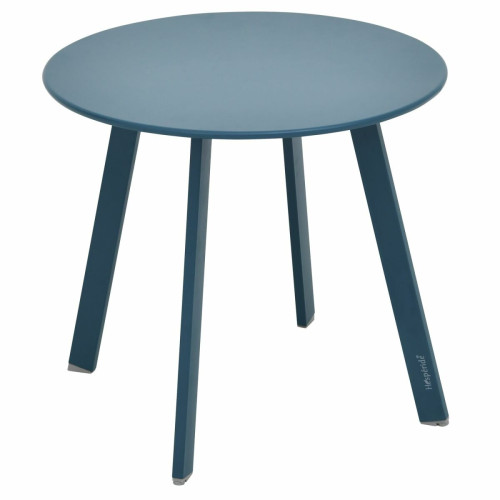 Hesperide - Table d'appoint de jardin ronde Saona - Diam. 50 cm - Bleu mat - Hesperide