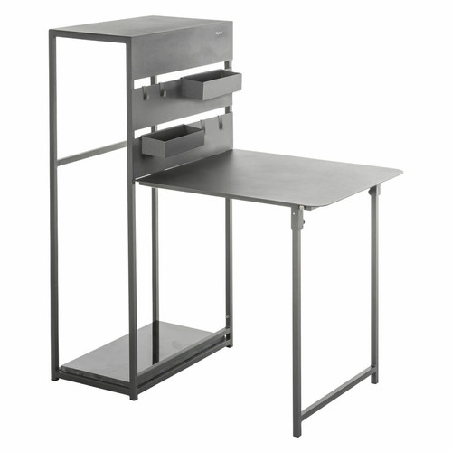 Hesperide - Table de balcon repliable Fira - 3 Personnes - Gris graphite Hesperide  - Tables de jardin Aluminium