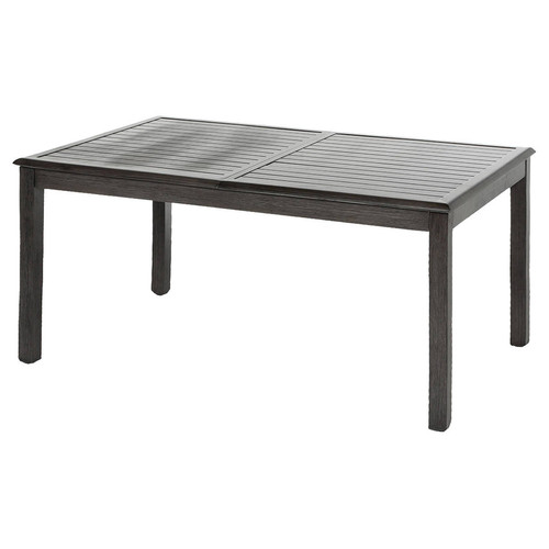 Tables de jardin Table extensible rectangulaire Azua alu 6/10 places effet bois - Hespéride