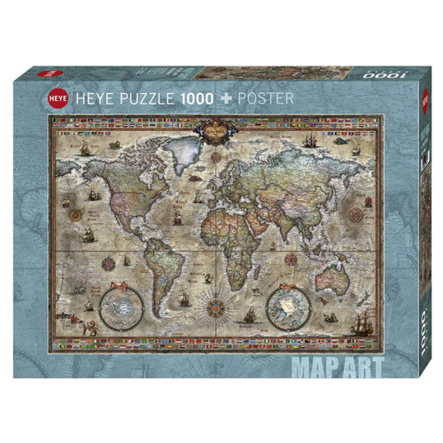 Heye - Heye - PUZZLE 1000P RETRO WORLD HEYE Heye  - Puzzles Heye