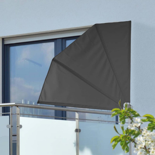 Hi - HI Écran de balcon 1,2 x 1,2 m Noir Polyester - Voile d'ombrage