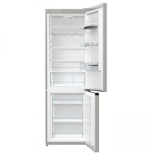 Hisense Réfrigérateur congélateur bas RB410D4BD2 - 314L (206L+108L) - froid brassé et statique - 185x60x59,2 cm - A++ - silver