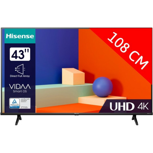 Hisense - TV LED 4K 109 cm 43A7GQ - Ne zappez pas nos meilleures offres TV du moment !
