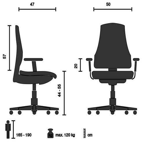 Chaises Chaise de bureau / chaise pivotante PROFONDO ECO W Maille / Tissu beige hjh OFFICE