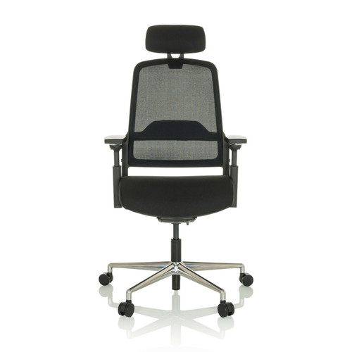 Hjh Office - Chaise de bureau / fauteuil de direction TERARO AX tissu résille / tissu noir hjh OFFICE - Hjh Office