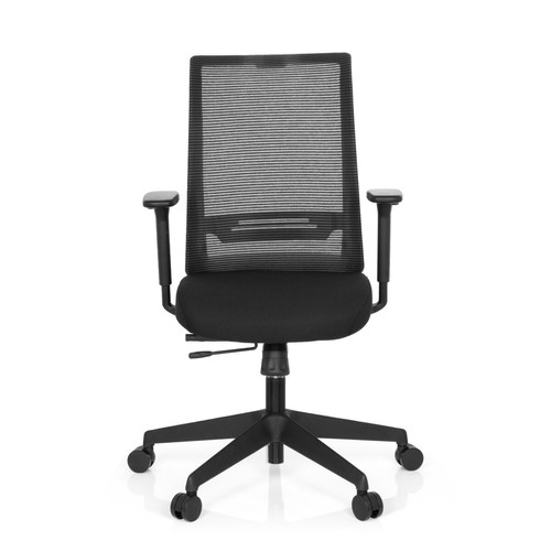 Hjh Office - Chaise de bureau / chaise bureau CONISTON tissu noir hjh OFFICE Hjh Office  - Chaise écolier Chaises