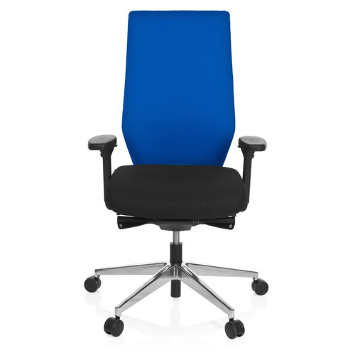 Hjh Office - Chaise de bureau / Chaise pivotante PRO-TEC 700 tissu noir/bleu hjh OFFICE Hjh Office  - Chaise écolier Chaises