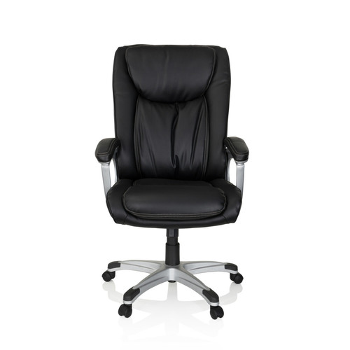 Hjh Office - Chaise de bureau / Fauteuil de direction TRITON 600 similicuir noir hjh OFFICE Hjh Office - Chaise scandinave grise Chaises