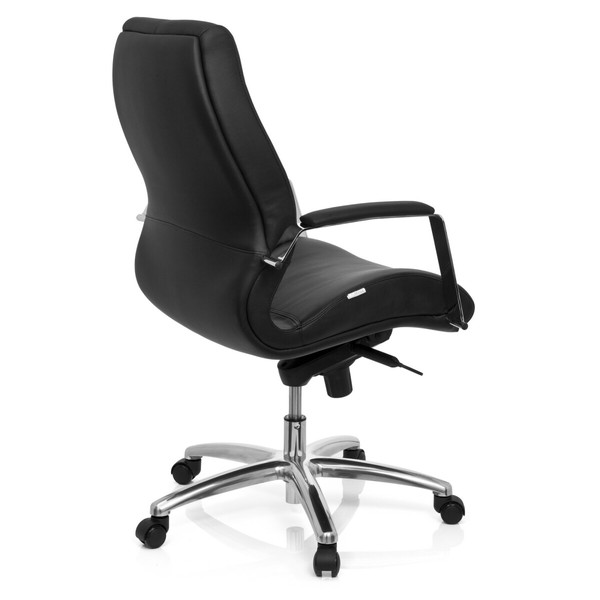 Sièges et fauteuils de bureau Chaise de bureau / Fauteuil de direction TULA simili cuir noir Siège de bureau hjh OFFICE