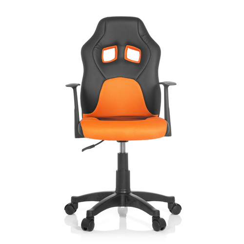 Hjh Office - Chaise de bureau / Siège pivotant enfant TEEN GAME AL noir/orange hjh OFFICE Hjh Office  - Chaise écolier Chaises
