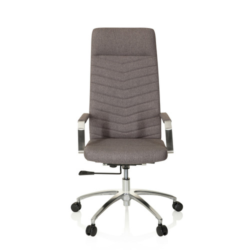 Hjh Office - Chaise de bureau / Siège pivotant SARANTO PLUS Tissu gris foncé hjh OFFICE Hjh Office  - Chaise Starck Chaises