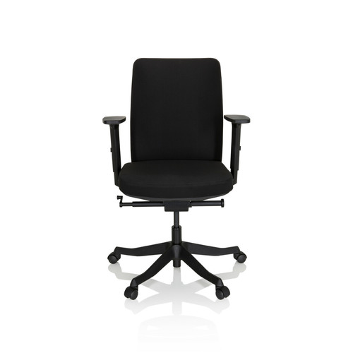 Hjh Office - Chaise de bureau / Siège pivotant SENATOR Tissu Noir hjh OFFICE Hjh Office  - Chaises