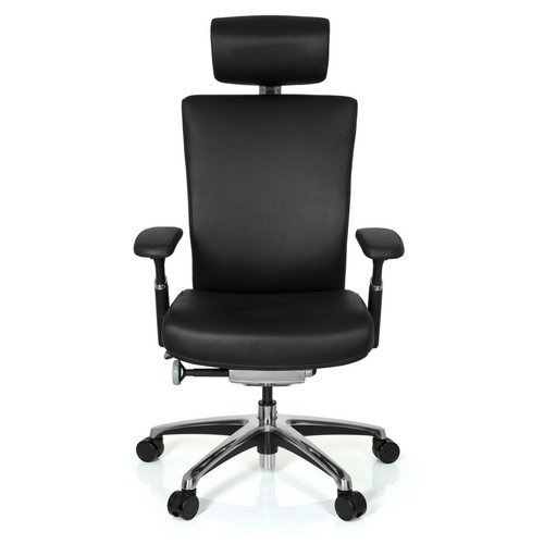 Hjh Office - Chaise de bureau NOVA cuir noir hjh OFFICE Hjh Office  - Chaise écolier Chaises