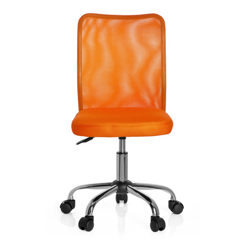 Hjh Office - Chaise de bureau pour enfant / Siège pivotant KIDDY NET tissu maille orange hjh OFFICE - Chaise de bureau Chaises