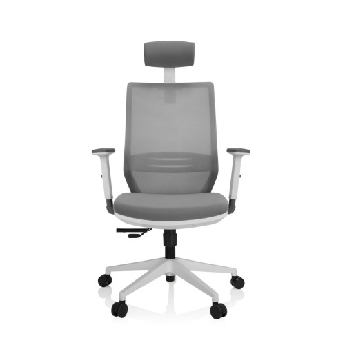Hjh Office - Chaise de bureau PROFONDO PRO W Tissu maille / Tissu gris hjh OFFICE Hjh Office  - Chaises Tissu