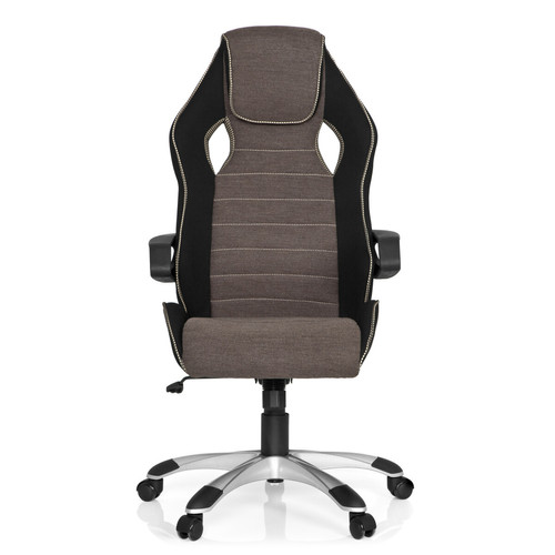Hjh Office - Chaise gaming / Chaise de bureau GAME PRO III tissu noir/gris/beige hjh OFFICE - Hjh Office