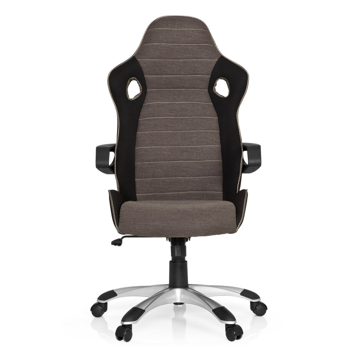 Hjh Office Chaise gaming / Siège de bureau GAME PRO IV tissu noir/gris/beige hjh OFFICE
