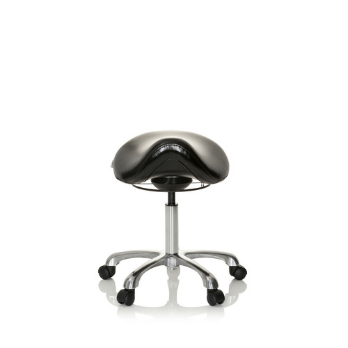 Hjh Office - Selle tabouret / chaise ORTHO SIT simili cuir noir hjh OFFICE Hjh Office  - Tabouret selle