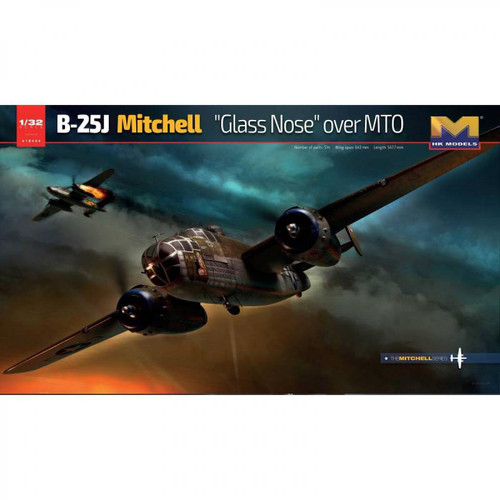 Hk Models - Maquette Avion B-25j Mitchell Glass Nose Over Mto Hk Models  - Avions Hk Models
