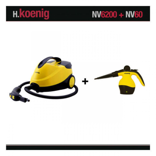 Hkoenig - HKOENIG NV6200+NV60 NETTOYEUR VAPEUR  2000W 4 BARS + NETTOYEUR COMPACT - Aspirateur, nettoyeur Hkoenig