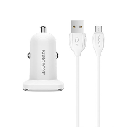 Hoco - Chargeur de voiture Hoco BZ12A PD 12W Pour USB-A to Micro-USB Blanc Hoco  - Hoco