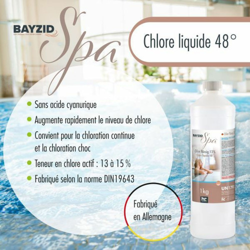 Hoefer Chemie 2 Kg Bayzid® Chlore choc liquide 48° (2 x 1 kg)