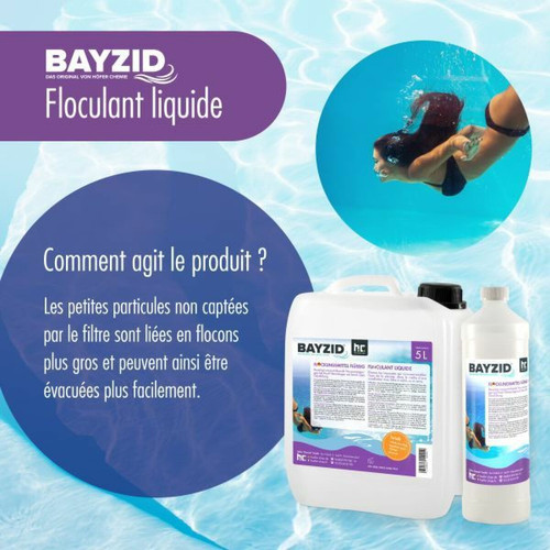 Hoefer Chemie 5 L BAYZID® Floculant liquide (1 x 5 Litre)
