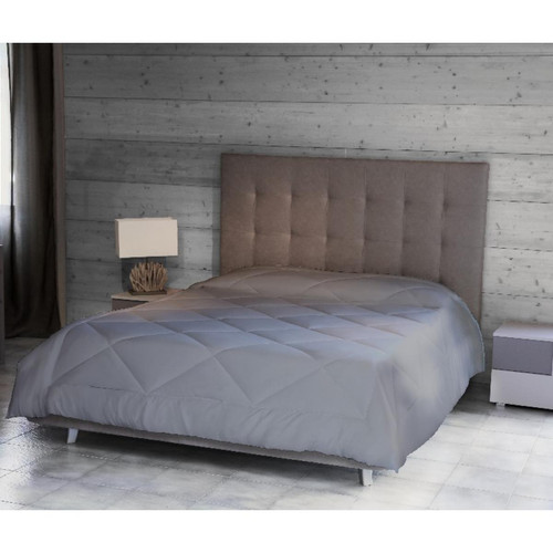 Homemania - Courtepointe Pearl - Coleur unie, Double, hiver - for Bed - Gris en Microfibre, 260 x 250 cm - Homemania