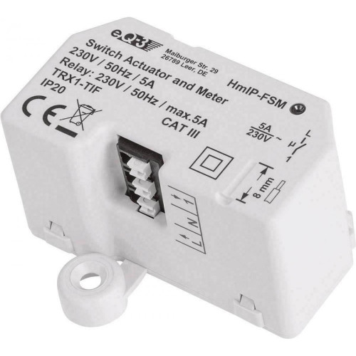 Détecteur connecté Homematic Ip Module On/Off sans fil avec mesure de la consommation - Homematic Ip