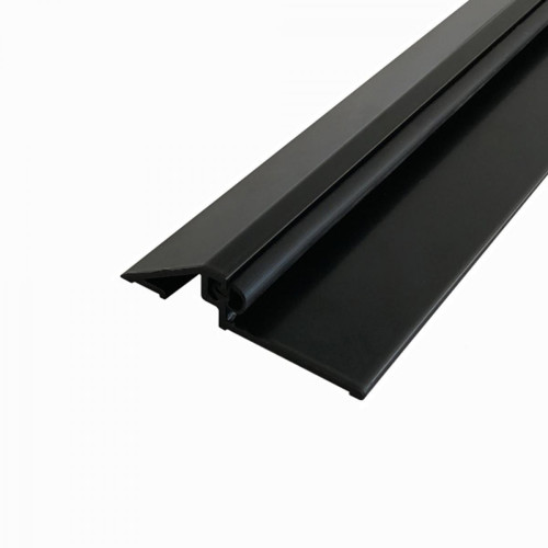 homewell -Seuil de porte en aluminium avec joint, laqué noir, 1m homewell  - Menuiserie