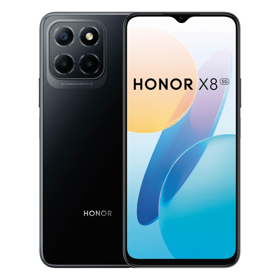 Smartphone Android Honor Honor X8 5G 6Go/128Go Noir (Midnight Black) Double SIM TFY-LX1