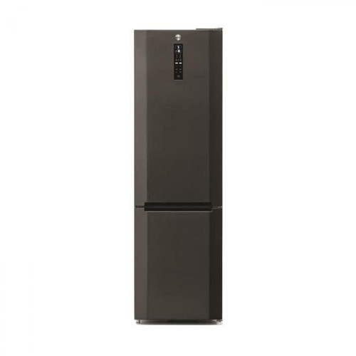 Hoover - HOOVER HMNV6204XAFWIFIN - Refrigérateur Combiné WIFI - 351L (257 L + 94L) - 59,5 cm x 200 cm - Dark Inox - Hoover