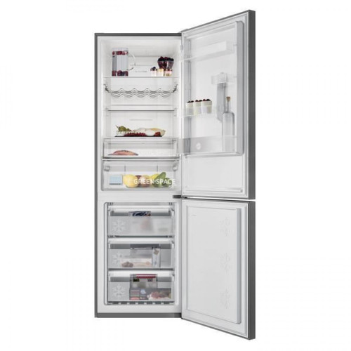 Hoover Réfrigérateur combiné 317L Froid Ventilé HOOVER 60cm A++, HOOVHQN184X