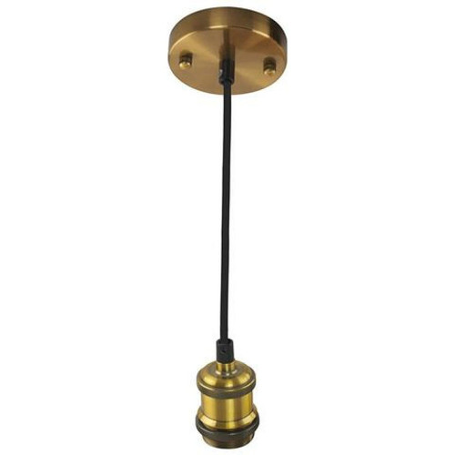 HOROZ ELECTRIC - Suspension câble vintage bronze (1m) E27 IP20 max 60W HOROZ ELECTRIC  - Maison Bronze