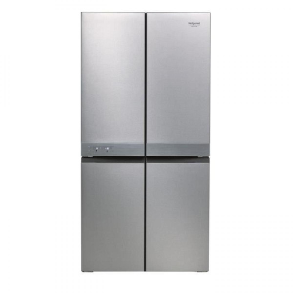 Réfrigérateur américain Hotpoint HOTPOINT HAQ9E1L - Réfrigérateur multiportes, 591 L (384 L + 207 L), 187,5 X 90,9 X 69,7 cm, Inox, A+, Total No Frost
